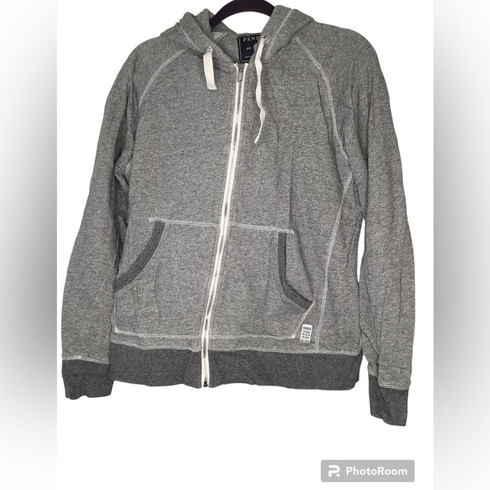 Penfield Full Zip Hoodie - Gray -Size L - EUC